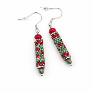 Cercei handmade din margele tesute - Artynos.ro