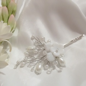 Agrafa de par pentru mirese - accesorii nuntă - ornamente de păr de nuntă - ornamente de păr mireasă - Artynos.ro