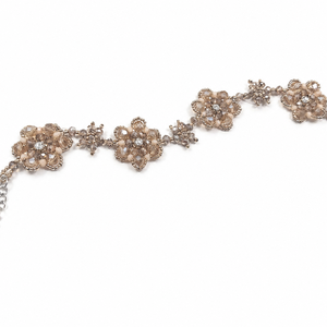 Bratara eleganta cu cristale nude-champagne - Artynos.ro