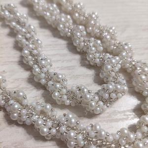 Colier cu perle pentru mireasa - Pearl Blossom - accesorii nuntă - bijuterii mireasă - colier mireasă - Artynos.ro