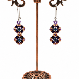 Set handmade Brățară și cercei cu cristale Swarovski - bijuterii - seturi de bijuterii - Artynos.ro