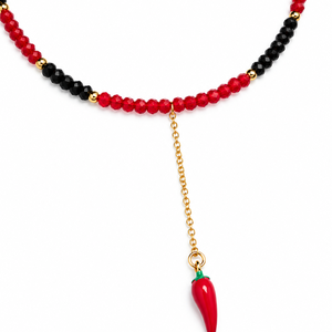 Colier handmade Chili - bijuterii - coliere - coliere cu pandative - Artynos.ro