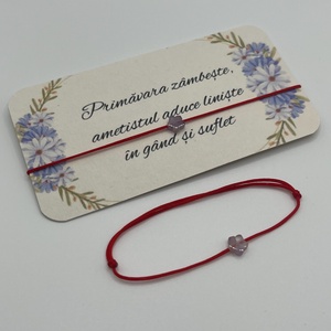 Bratara Martisor Ametist - bijuterii - mărțișor - Artynos.ro