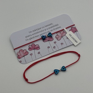 Bratara Martisor Hematit si Argint - bijuterii - mărțișor - Artynos.ro