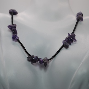 Colier Gabrieli- Ametist Natural - bijuterii - coliere - coliere din pietre semiprețioase - Artynos.ro