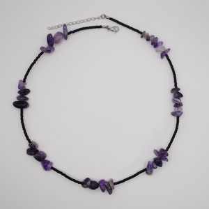 Colier Gabrieli- Ametist Natural, Bijuterii, Coliere, Coliere din pietre semipretioase, Confectionarea bijuteriilor, ARTYNOS