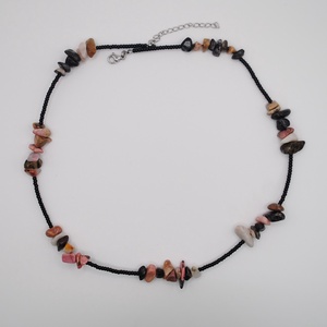 Colier Gabrieli � Rodonit Natural, Bijuterii, Coliere, Coliere din pietre semipretioase, Confectionarea bijuteriilor, ARTYNOS