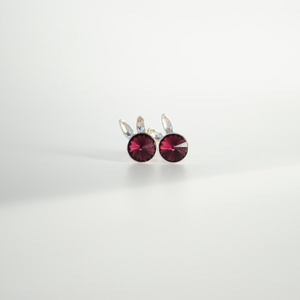 Cercei Gabrieli Iepuras Violet- Argint, Preciosa - bijuterii - cercei - cercei din argint - Artynos.ro