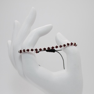 Bratara Gabrieli Red-Argint - bijuterii - brățări - brățări din argint - Artynos.ro