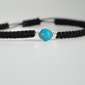 Brățară Calsilica Naturală 6 mm � Zodia Rac Protecție , Echilibru Emoțional, Handmade, Argint 925 - bijuterii - brățări - brățări din pietre semiprețioase - Artynos.ro