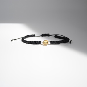 Brățară cu Citrin Natural � Zodia Fecioară � Șnur Reglabil, Argint 925 � Gabrieli - bijuterii - brățări - brățări din pietre semiprețioase - Artynos.ro