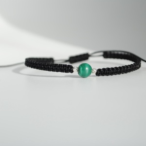 Bratara Malachit Natural 6 mm � Zodia Taur  Protectie, Abundenta, Handmade, Argint 925, Bijuterii, Bratari, Bratari din pietre semipretioase, Confectionarea bijuteriilor, ARTYNOS