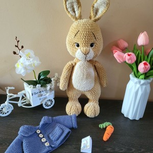 Croșetat iepure peter bunny amigurumi - jucării și echipamente pentru copii - plușuri - iepure de pluș - Artynos.ro