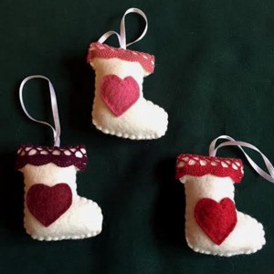 Felt decoratiuni de Craciun, cizme 2. -  - Artynos.ro
