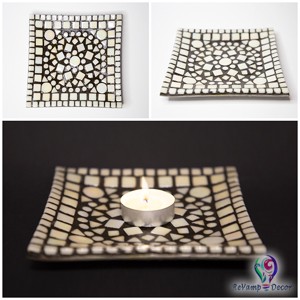 Mozaic de sticla pentru lumanari sau sapun "mandala alba", , , Greutate 0,400 kg
Dimensiuni 15 × 15 cm

O decoratiune pentru casa combinabila, care poate fi folos..., ARTYNOS