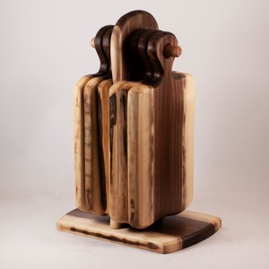  set placa de taiat cu suport 6 bucati, Casa & Stil de viata, Accesorii pentru echipamente de bucatarie, Accesorii pentru coacere si gatit, Tocator , , ARTYNOS