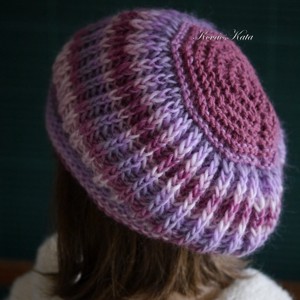 BORBÁLA / grădina de trandafiri - capac cu ciuperci tricotat manual exclusiv - îmbrăcăminte și modă - eșarfe, pălării, fularuri - căciulă - Artynos.ro