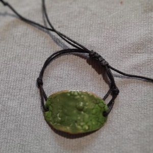 Bratara cu email verde, , , ARTYNOS
