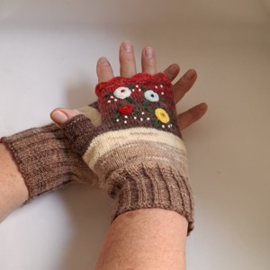 Manusi tricotate manual, incalzitor de mana, Imbracaminte si moda, Esarfe, palarii, fularuri, Manusa, , ARTYNOS