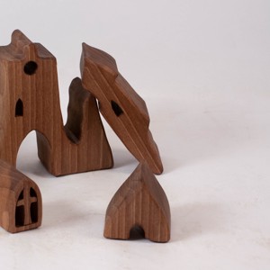  Biserică din lemn, castel, constructor din lemn, puzzle - jucării și echipamente pentru copii - puzzle, jocuri puzzle - puzzle din lemn - Artynos.ro