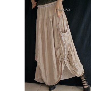 LUCA-SZOKNYA / natúr - layerslook fashion design - îmbrăcăminte și modă - haine damă - fustă damă - Artynos.ro