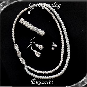 Nunta, mireasa, set de bijuterii casual, SSZE925-TEK02-1-2 WHITE, , , ARTYNOS