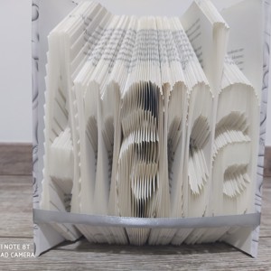 Sculptura carte cu nume (pana la 6 carate), Casa & Stil de viata, Accesorii pentru decorat casa, Decoratiuni de masa si decoratiuni pentru rafturi , Sculptura de carte, carte pliata, , ARTYNOS