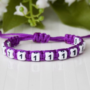 Mai multe bratari macramé impletite - Violet inchis, , , ARTYNOS