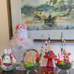 Ou decorativ de Paște  - decor de sărbători - decorațiuni de paște - decor masă de paște - Artynos.ro