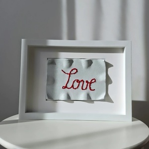 Tablou Love cusut, Casa & Stil de viata, Decoratiuni de casa, Decoratiuni de masa si rafturi, Decoratiuni de masa, Altele, ARTYNOS