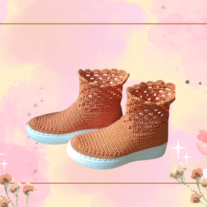 Ghete croșetate  - îmbrăcăminte și modă - pantofi, papuci, șosete - încălzitor picioare - Artynos.ro