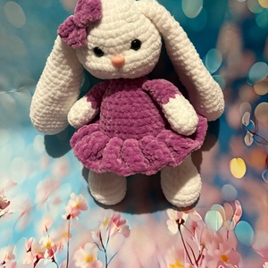 Iepuraș croșetat  - jucării și echipamente pentru copii - plușuri - girafă de pluș - Artynos.ro