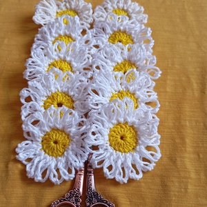 aplicatii flori musetel - îmbrăcăminte și modă - accesorii păr - accesorii de păr - Artynos.ro