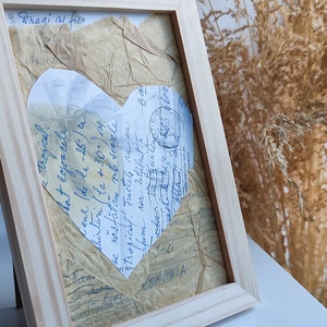 Inimă, Casă & Stil de viață, Accesorii pentru decorat casa, Picturi murale, Panouri și tablouri, panouri decorative, Arta de hârtie, Produse fabricate din materiale reciclate, ARTYNOS