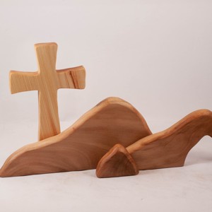 Decorațiune de Paște cu cruce, cruce din lemn -  - Artynos.ro