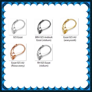  Accesorii pentru bijuterii din argint 925: bază pentru cercei cu închidere de siguranță EFK K 26g -  - Artynos.ro