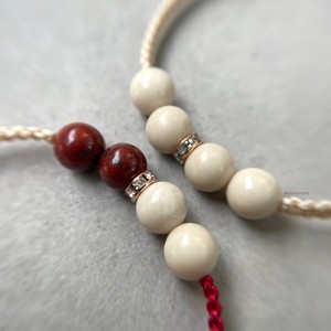 Brățară minerală macrame din jasp zdrobit și marmură - bijuterii - brățări - brățări din pietre semiprețioase - Artynos.ro