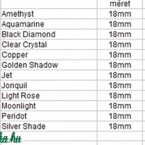 swarovski twist găurit pe lungime în mai multe culori 18mm -  - Artynos.ro