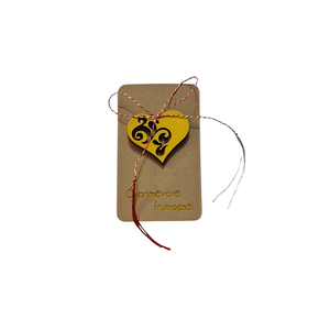Martisor brosa inima  - bijuterii - mărțișor - Artynos.ro