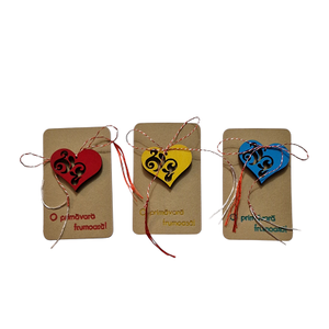 Martisor brosa inima  - bijuterii - mărțișor - Artynos.ro