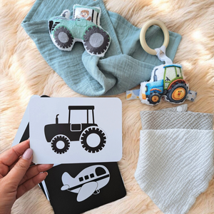 MiniTraktor - Cadou pentru vizita la bebeluș - jucării și echipamente pentru copii - cadouri baby shower - Artynos.ro