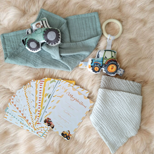 MiniTraktor - Cadou pentru vizita la bebeluș - jucării și echipamente pentru copii - cadouri baby shower - Artynos.ro