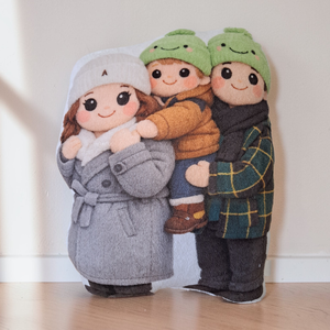 Pernă foto personalizată � imaginea transformată într-o figurină de pluș - casă & stil de viață - textile de casă - perne - Artynos.ro