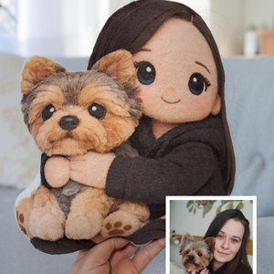 Perna foto personalizata pentru � imaginea transformata intr-o figurina de plus - Artynos.ro