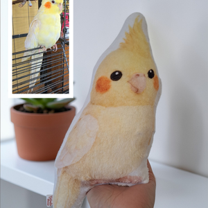 Pernă foto personalizată cu animale � imaginea transformată într-o figurină de pluș - casă & stil de viață - textile de casă - perne - Artynos.ro