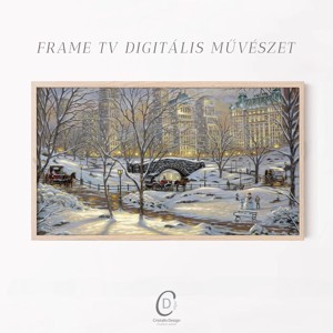 Pictura de iarna, decoratiuni de Craciun, Samsung The Frame TV imagine, digital, , , ARTYNOS