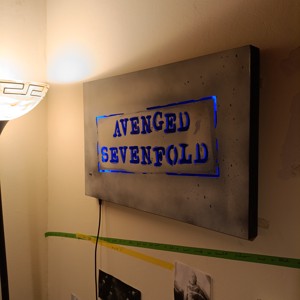 Avenged Sevenfold pictură murală iluminată - casă & stil de viață - lămpi și corpuri de iluminat - lampă de ambianță - Artynos.ro