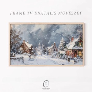 Pictura de iarna, decoratiuni de Craciun, Samsung The Frame TV imagine, digital, , , ARTYNOS