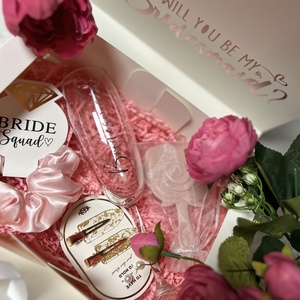 Set personalizat pentru domnișoare de onoare  Bridesmaid - accesorii nuntă - seturi de nuntă, seturi ceremonie de nisip - Artynos.ro