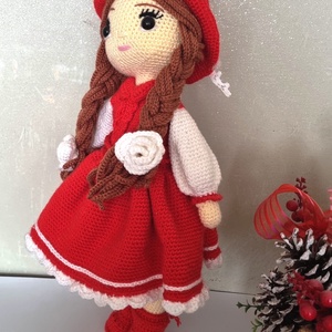 Gloria papusa cu codite - jucării și echipamente pentru copii - plușuri - păpușă croșetată, păpușă de pluș - Artynos.ro